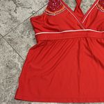 Athleta Cozumel Twist Back Tankini Top & Cozumel Scrunch Swim Shorts L/XL Photo 4