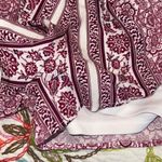 Altar'd State  small bohemian romper deep v-neck purple white long sleeves flowy Photo 5