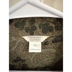 Christopher & Banks  Womens Blazer Jacket Green Floral Long Sleeve Pockets L Photo 5