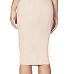 Nookie  Hermosa Midi Dress Blush Pink Ruffle Cross Bodycon S New Photo 1