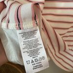 Loft striped ruffle neck business casual tank top blouse Photo 4