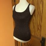 Derek Heart Bronze Sparkly Racerback Tank Top Photo 3