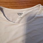 EXPRESS  White Body Contour Bodysuit Photo 1