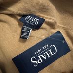 CHAPS NWT  Ralph Lauren Tan Collared Sweater XL Petite Photo 3