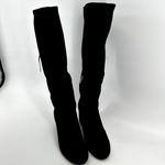 Sam Edelman  Vinney Knee High Boots Suede Leather Round Toe Block Heel Black 10M Photo 4