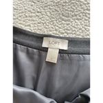 Loft Ann Taylor  Womens Gray Pinstripe Flare Mini Skirt Size 4 Photo 2