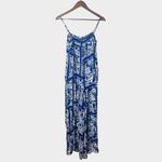 Anthropologie Maeve Waistless Blue White Printed Wide Leg Jumpsuit Size L Photo 11