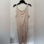 Eberjay Eberjey Brie Cargo Sleeveless Jumpsuit in Antique Rose Sz M Photo 2
