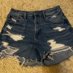 American Eagle COPY -  highest rise 90s boyfriend distressed jean shorts size 4 Photo 0