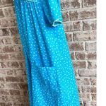 VTG KMart Nightgown Patio Dress Duster Larg Muumuu Blue Floral House Dr… Size undefined Photo 7