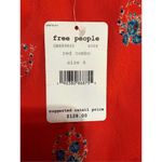 Free People 🌺NEW Mockingbird Coral Red Floral Print Backless Mini Dress Sz 6 Photo 12