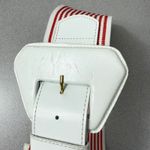 Vtg Christian Dior Belt Womens S/M Red White Candy Stripe 80s Cotton Waist Photo 7