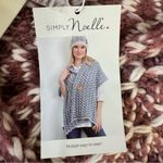 Simply Noelle  Nantucket Collection Mauve & Cream Crochet Wrap Shawl with Buttons Photo 8