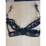 Bordelle Vita Suspender Garter Black Adjustable 24k Gold Plated S Xx1389 Photo 1