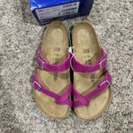 Birkenstock Mayari Festival Fuchsia Leather Sandal Womens Size 38 EUR, US L7, M5 Photo 2
