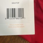 ANDIE  Swim The Maui Bikini Top Size Small Cherry Red NWT Photo 4