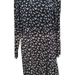 H&M Peasant Dress A-line Tent Long Dolman Sleeves w/ Key Hole Button Back 4 Photo 1