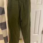 Quince  Olive Green European Linen Women's Pants Medium Photo 7