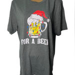 Bella Canvas Bella + Canvas Graphic Tee Christmas Beer Mug Holiday Print Heather Gray L Photo 0