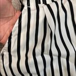 ZARA Casual White Black Stripe Boho Wide Leg Capri Style Size XSmall Photo 3