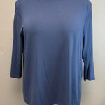 J. Jill Dusty Indigo 3/4 Sleeve Top Photo 0