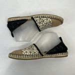 Cole Haan  Size 7.5 Marli Espadrille Leather Canvas D'Orsay Jute Cap-toe Shoes Photo 4