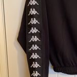 Kappa Black sweatshirt crop top quarter zip. NWOT Photo 5
