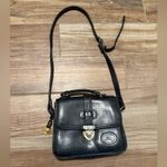 Vintage Genuine Leather Red Goose Crossbody Black Leather Bag Photo 1