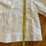 ZARA  LINEN BLEND EMBROIDERED OVERSHIRT  Medium‎ Dressy Casual Cream Floral Photo 7