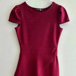 Boohoo Night Laura Wrap Skirt Bodycon Dress, Berry, Size 6 Photo 4