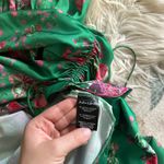 For Love & Lemons  Ross Midi Dress In Kelly Green Floral Photo 4