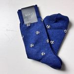J.Crew  Blue and White Casual Soccer Ball Socks NWT Sz OS Photo 3