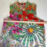 Claire Desjardins Where Butterflies and Bees Are Top 3X Floral Linen Artsy Flowy Green Photo 11