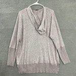 Chance or Fate Hoodie Women M Lavender Oversized Lace Up Front Drop shoulder Photo 5