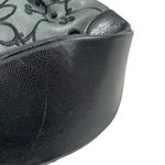 Brighton  Valencia Purse Shoulder Bag Satchel Metallic‎ Silver Black Photo 3