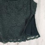 H&M  Deep Forest Green Lined Lace Sleeveless Scoop Neck Top Women's Size 8 Photo 3