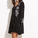 ✨HP✨Black Cutout Back Lantern Embroidered Dress✨ Black Size XS Photo 5