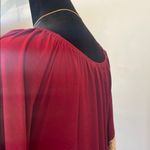 Pink Coconut Burgundy Dress with Lace Fringe Sleeves boho vibes Photo 3