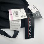 Island Escape Womens Tankini Swim Top Black/White Palm Print Waist Minimizer 6 Black Photo 6