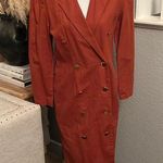 Pia Rucci Vintage Button Front Blazer Dress Size 6 Red Photo 0