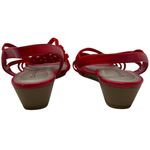 Naturalizer Red Strappy Slingback Wedge Sandals Women’s Size 8M Photo 4