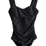 ALBION FIT Albion The Midnight Dash Off Shoulder One Piece Swimsuit Ruched Black XXL NWOT Photo 1