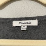 Madewell Grey Long Sleeve Tie Front Tee Shirt Womens XS Fall Casual Preppy Top Photo 1