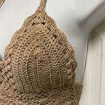 Yolia Natural Crochet Cropped Camisoles Top Photo 2