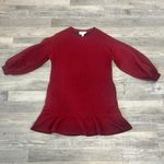 Anthropologie Mare Mare NWT Odila Tunic Dress Red, Long Sleeve Q43 Photo 3