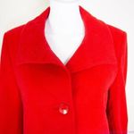 Larry Levine NWT women's wool blend red funnel neck coat, size M Photo 6