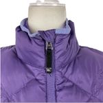 REI Quilted Floral Embroidered Puffer Jacket Purple Size Small Photo 8