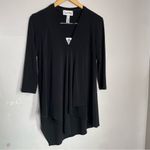 Joseph Ribkoff  LDS TUNIC 3/4 Sleeve Asymmetrical Top Slinky Stretchy Minimalist Photo 1