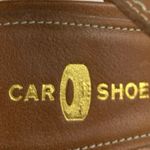 Car Shoe Women's White Brown Studded Ankle Strap Stack Heel Sandals Size 8.5 Photo 6