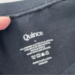 Quince  Fitted Tshirt organic cotton stretch jersey crop womens Black (large) Photo 1